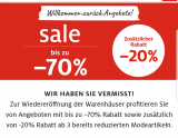 [Offline Deal] Manor auf bereits bis zu 70% Reduzierte Sachen
