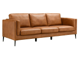 Edles 3er Echtledersofa DAROK in Aktion bei Conforama