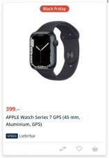 Apple Watch 7 45mm GPS zum Bestpreis
