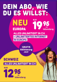 GoMo Europe  (CH alles unlim. inkl. 5G,  Roaming Europa unlimiert 20GB Highspeed + Gratis Aktivierung)