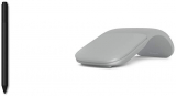 Microsoft Surface Pen, schwarz + Surface Arc Maus, silber bei Amazon