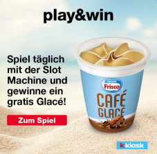 kkiosk - täglich gratis Cafe Glace in der App gewinnen