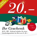 CHF 20.- Gutschein ab einem Bestellwert von CHF 100.- bei Orell Füssli