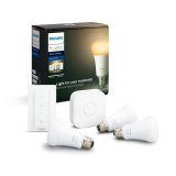 PHILIPS LED Birne HUE Starter Kit White Ambiance BT (E27, ZigBee, Bluetooth, 8.5 W)