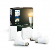 PHILIPS LED Birne HUE Starter Kit White Ambiance BT (E27, ZigBee, Bluetooth, 8.5 W)