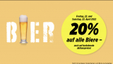 Denner: 20% auf alle Biere (auch auf bestehende Aktionen) diesen Fr. & Sa. 21./22.04.2022
