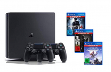 Playstation 4 Slim 1TB – 2x Controller + Last of us + Uncharted 4 + Horizon: Zero Dawn bei amazon.de