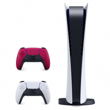 (lokal) SONY PlayStation 5 Digital Edition + DualSense Wireless-Controller (Schwarz, Rot)