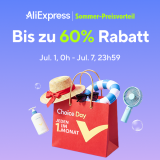 Bis zu 60% Rabatt + Gutscheincodes bei AliExpress