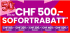 Conforama Rabatt – Bis zu CHF 500.– sparen ab CHF 2’500.– Einkaufswert