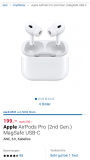 Bestpreis Apple Airpods 2Gen mit USB-C Ladecase bei Digitec