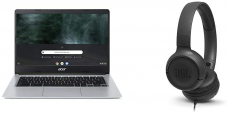 Acer Chromebook 314 (14 Zoll Full-HD matt) + JBL Tune500 On-Ear Kopfhörer bei Amazon