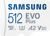 Samsung EVO Plus 512GB V30 microSD-Karte (130 MB/s Lesen/Schreiben für UHD-Videos) für 39.90 Franken
