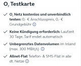 02 Testsimkarte – 1 Monat gratis Flatrate in Deutschland
