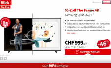 Samsung 55″ THE FRAME für CHF 999.- im BlickDeal
