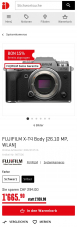Fujifilm X-T4 bei Interdiscount