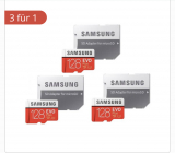 Samsung Evoplus 128 GB 3 Stück