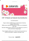 Zalando.ch Geschenkkarte mit CHF 10.- Rabatt in der Twint App