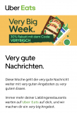 Uber Eats: 30% Rabatt (bis maximal 15 CHF)