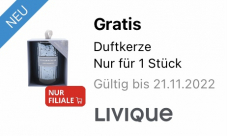 LIVIQUE - Gratis Duftkerze via Supercard-App (personalisiert)