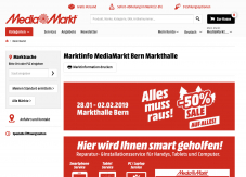 MediaMarkt Bern Markthalle 50% auf alles