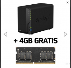 Synology DiskStation DS220+, Leergehäuse plus Ram-Aktion bei Heininger