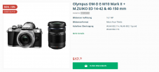 OLYMPUS Fans aufgepasst - aktuell 10% auf Microspot z.B. Olympus OS-D E-M10 mk2 im Kit 14-42 + 40-150