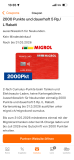 -5 Rp. dauerhafter Rabatt bei Migrol / 2000 Cumulus Punkte