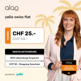 65% auf Yallo Swiss Flat + CHF 50.- Shopping-Gutschein