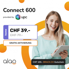 Internet-Abo UPC Connect 600 bei Alao (12Mt.) + CHF 100.- Brack Gutschein