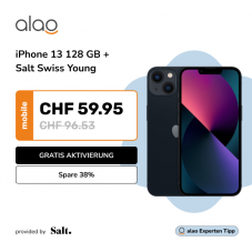 Alao: 39% Rabatt auf iPhone 13 + Salt Swiss Young