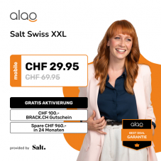 Alao: Salt Swiss XXL für CHF 29.95/Mt. + Cashback & Brack Gutschein