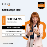Salt Europe Max für CHF 34.95 statt CHF 79.95 – spare 67%