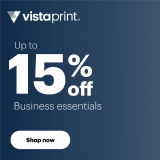 Vistaprint: Bis zu 15% Rabatt auf Business Essentials