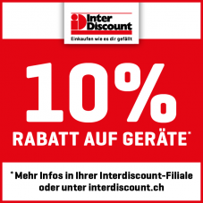 Letzter Tag - Interdiscount: 10% Rabatt auf Geräte