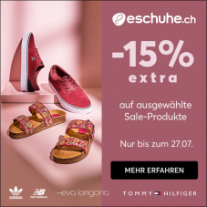 eschuhe.ch: 15% extra Rabatt auf Sale