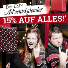 15% auf fast alles bei EMP, z.B. EMP Signature Collection Kapuzenjacke für CHF 65.41 statt CHF 76.95