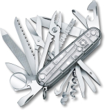 Schweizer Taschenmesser / Sackmesser Victorinox Swiss Champ Transparent (31 Funktionen) bei Amazon