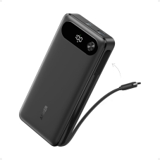 20000mAh Anker Powerbank A1383 mit integr. USB-C Kabel, 87W Ladeleistung (z.B. 65W+22W) zum neuen Bestpreis
