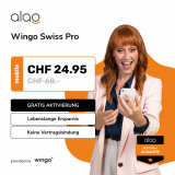 Wingo Swiss Pro für CHF 24.95 CHF (gratis Aktivierung, gilt für immer) + CHF 75.- Offerz Gutschein
