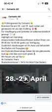 29.04.2023 Gratis Autowäsche mit Staubsaugen Lokal AG Kirchdorf bei Baden