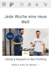 10% auf das gesamte Tchibo- Onlinesortiment