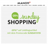 SundayShopping bei Manor -20%