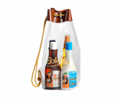 „Soleil des Îles“ Beach Bag mit 4 Sonnen-Öl Produkten bei Import Parfumerie