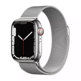 Apple Watch Series 7 GPS+Cellular 41mm Edelstahl mit Milanaise-Armband in zwei Farben bei Christ