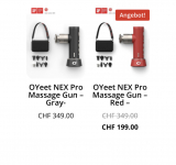 OYeet NEX Pro Massage Gun – Red –