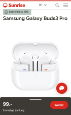Samsung Galaxy Buds 3 Pro für 99 Franken