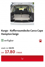 Hundebesitzer aufgepasst - Günstige Kofferraumdecke (Abholpreis)
