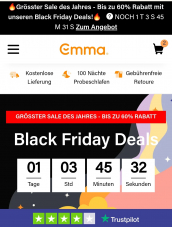 Emma Madratze Black Friday 60% Rabatt