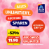 Aldi Mobile Swiss Unlimited: alles unlimitiert in CH für nur CHF 11.90
